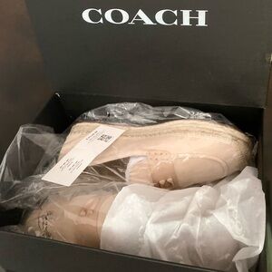 Coach Beige Espadrille Sneakers